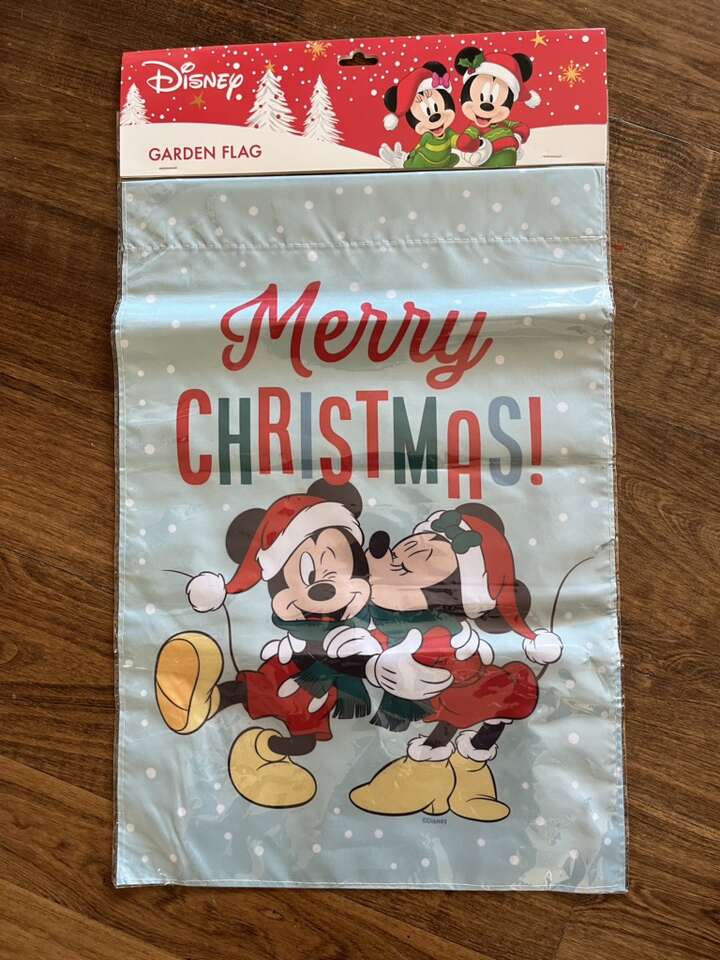Disney Garden Flag Mickey Minnie Mouse Christmas