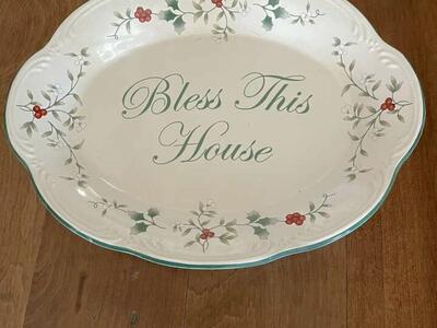 Pfaltzgraff Bless This House Platter