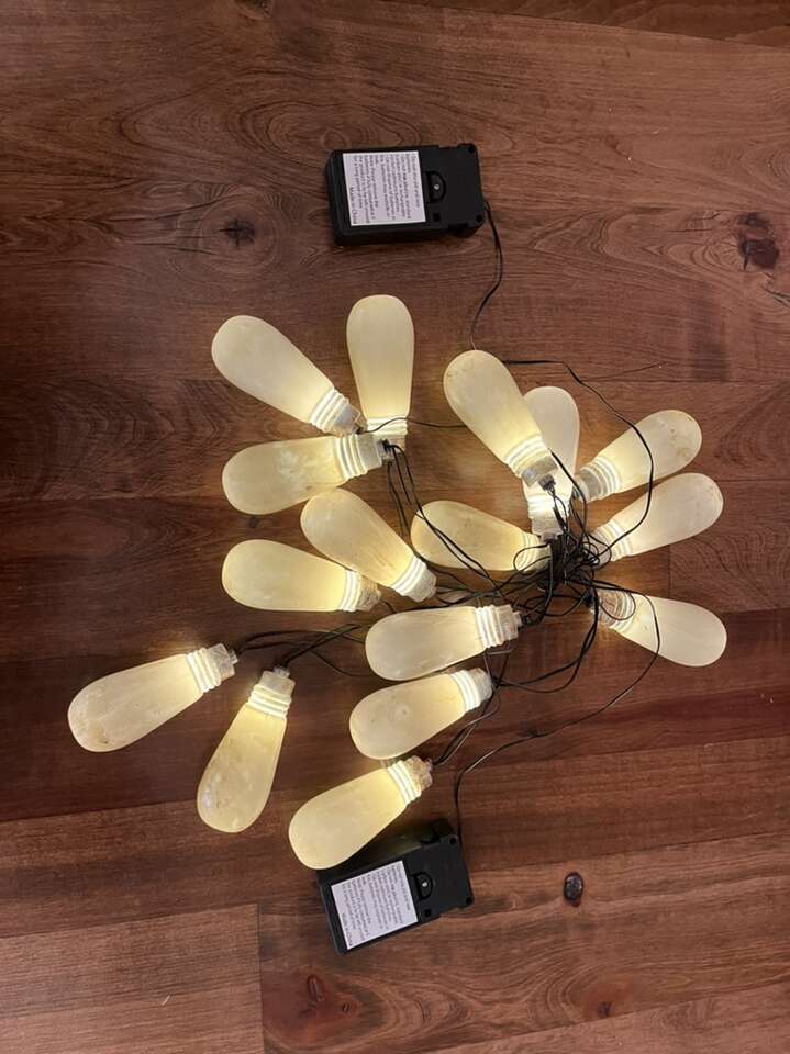 Set Of Light Up String Light Bulbs Make Noise