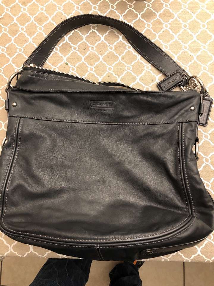 Genuine Coach Black Boho Bag