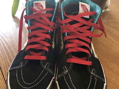 VANS Recreated All Over W/ Flames Size 9 Mens