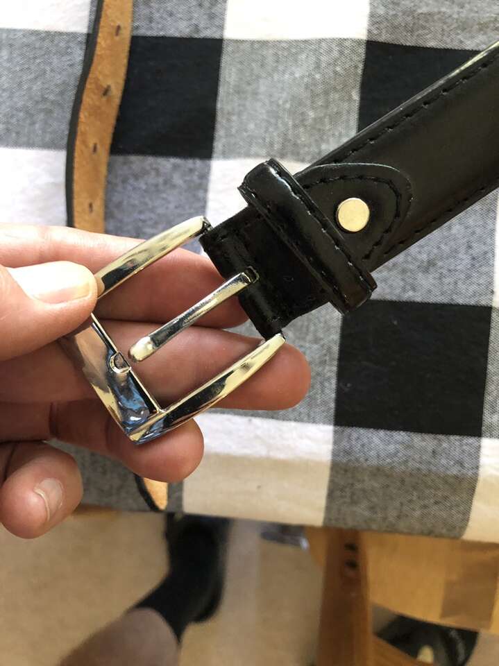 Black Genuine Authentic Real Leather Belt 1”X46”