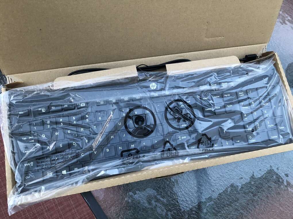 NEW HP USB Slim Multi-Function Keyboard-Awesome!