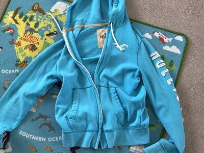 Hollister California Logo Hoodie Sz Lg $ave $$