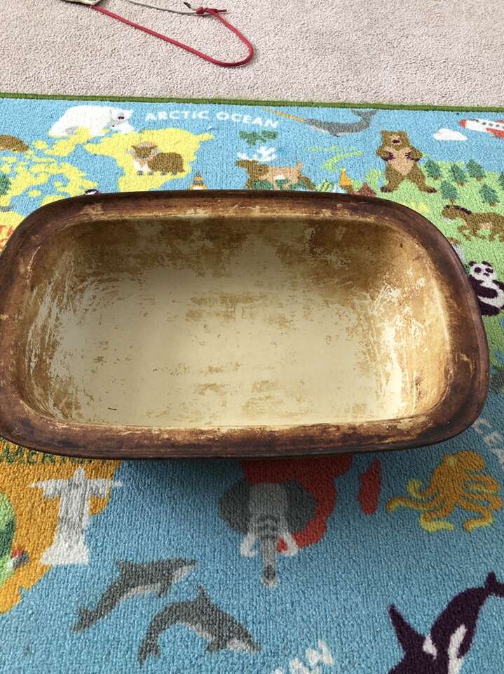 Retired Pampered Chef Deep Baker Roaster 17x11x4