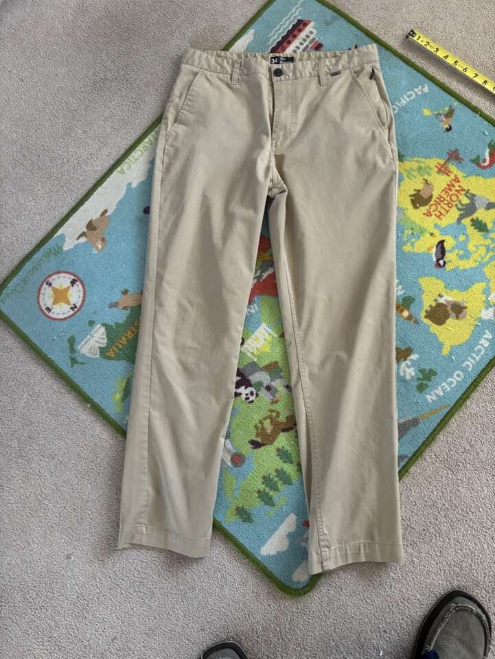 Hurley Khakis 34 Waist X 31 Length-$ave $$