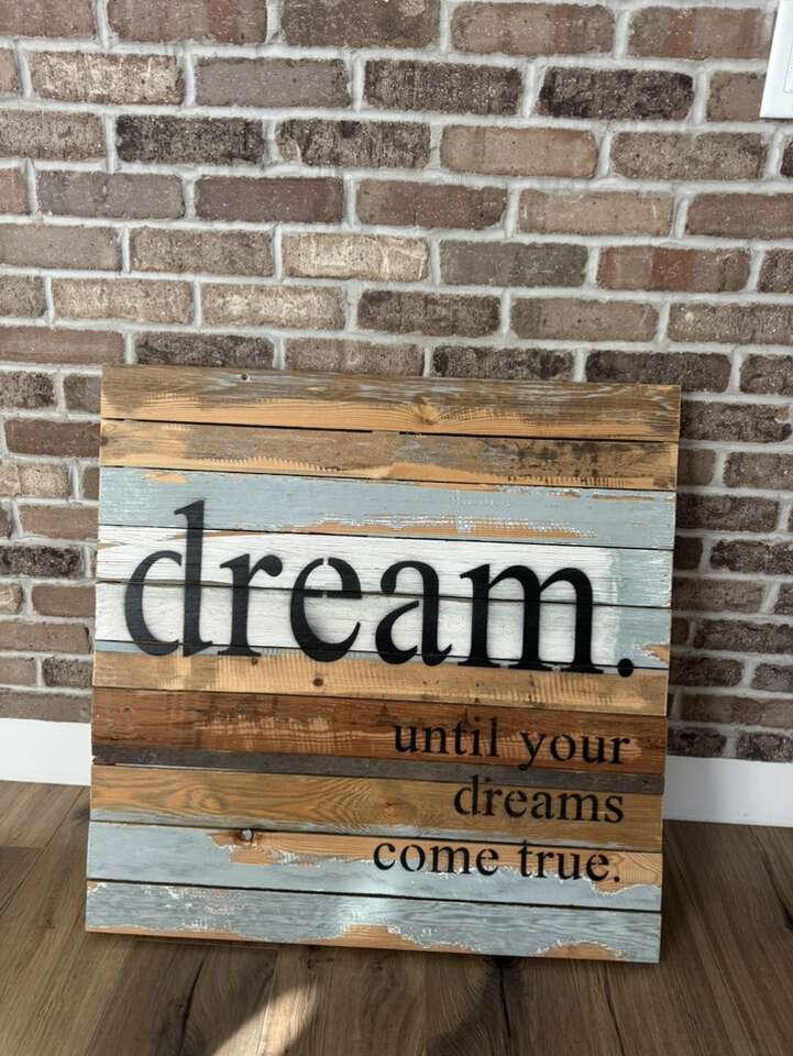 28x28 Wood Sign Decor