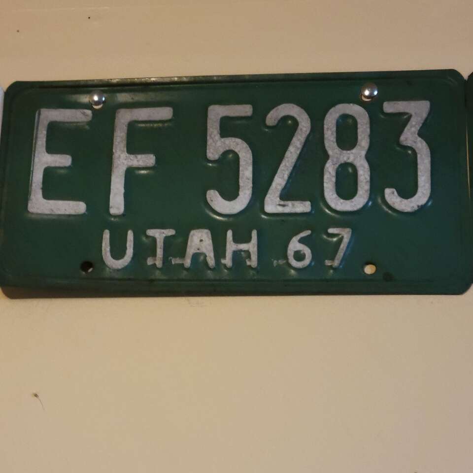 green utah plate, Antique