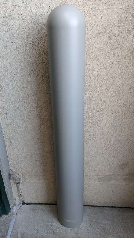 IdealShield 1/4" Thick LDPE 6" Bollard Cover 52" H Gray