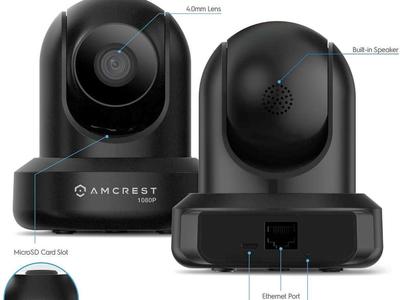 *More Than 75% Off* Amcrest 1080P Wireless Full HD WiFi Indoor Pan/Tilt IP Security Camera, 32 ft. Night Vision 2-Way Talk