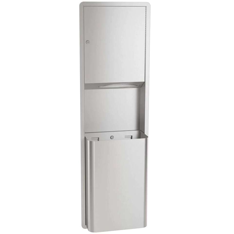 Bradley 234-000000 Paper Towel Dispenser & Waste Receptacle