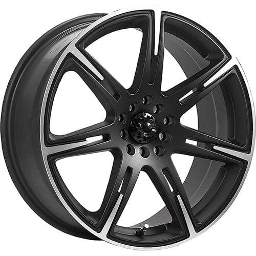 ICW RACING WHEELS KAMIKAZE 210 BLACK W/ MACHINED ACCENTS PART NUMBER: 210MB-8751842 SIZE : 18x7.5 OFFSET : +42