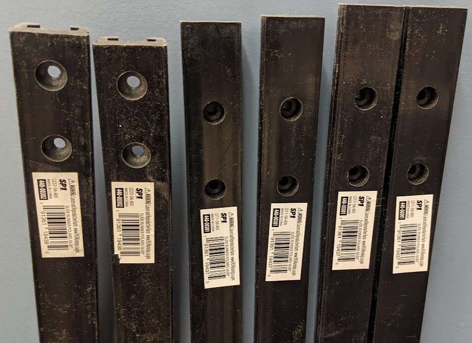 Polaris SKS 700 Snowmobile SP1 Black Slide Runners or Years 1999-2003