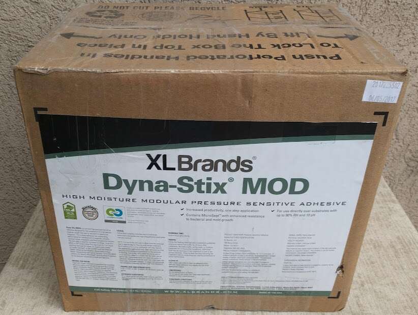 Dyna-Stix VCT XL Brands High Moisture vinyl composition tile adhesive 32.8 lbs **Less Than 1/2 Price** guaranteed to work
