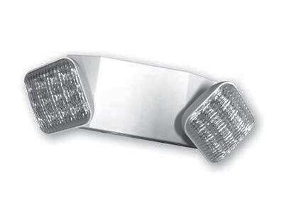 *Half Off* Exitronix Emergency Light Fixture LED Lamp Heads 2 Watt 90 Min. Operation 120/277 Volt Adjustable lamp heads