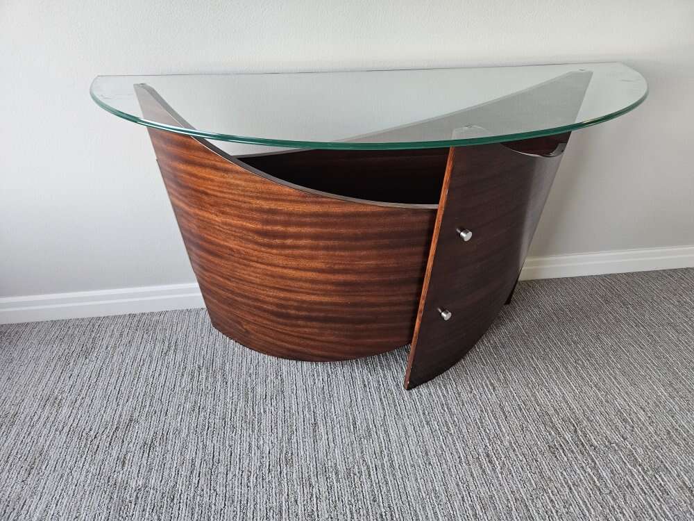 Modern Curved Accent Table