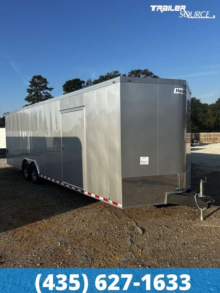 2025 Haulmark Transport 8.5x28 Enclosed Cargo Trailer 12K Ramp Door, Rear Spoiler w/ Load Lights, Rock Shield, Side Door,