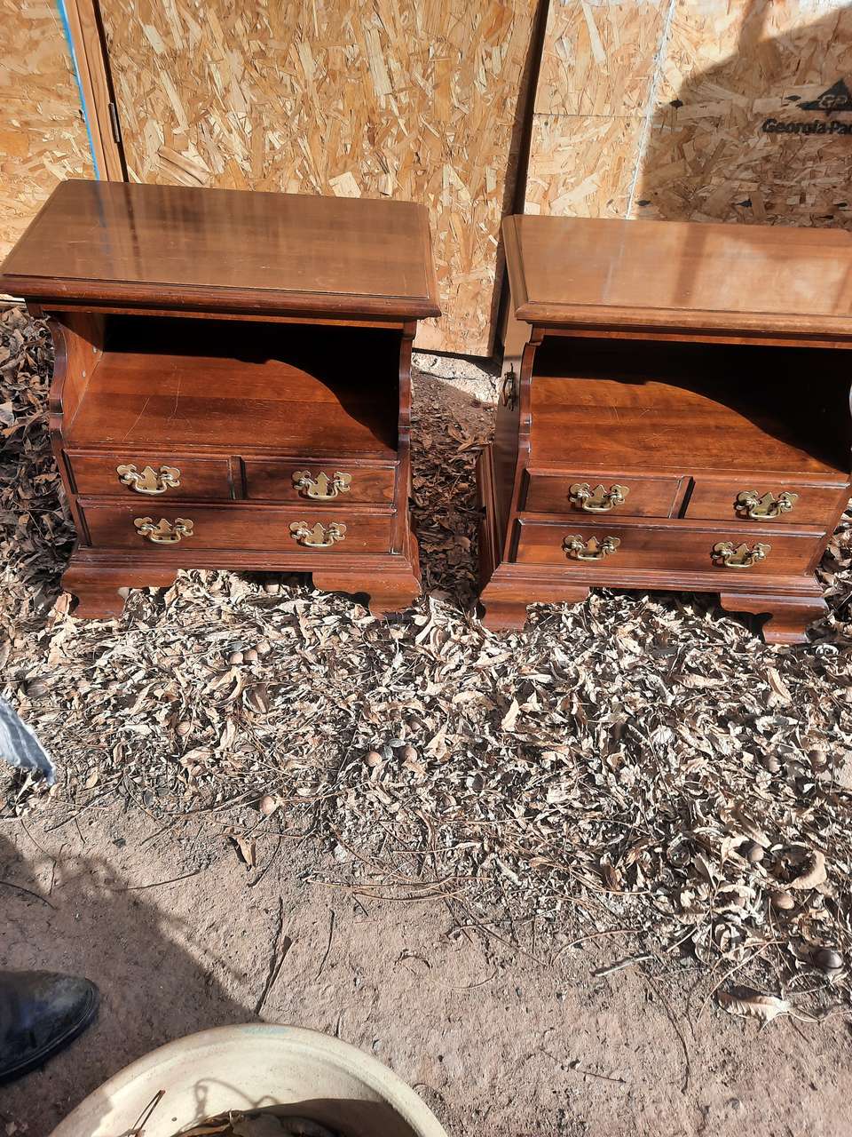 Pennsylvania house open cabinet nightstands