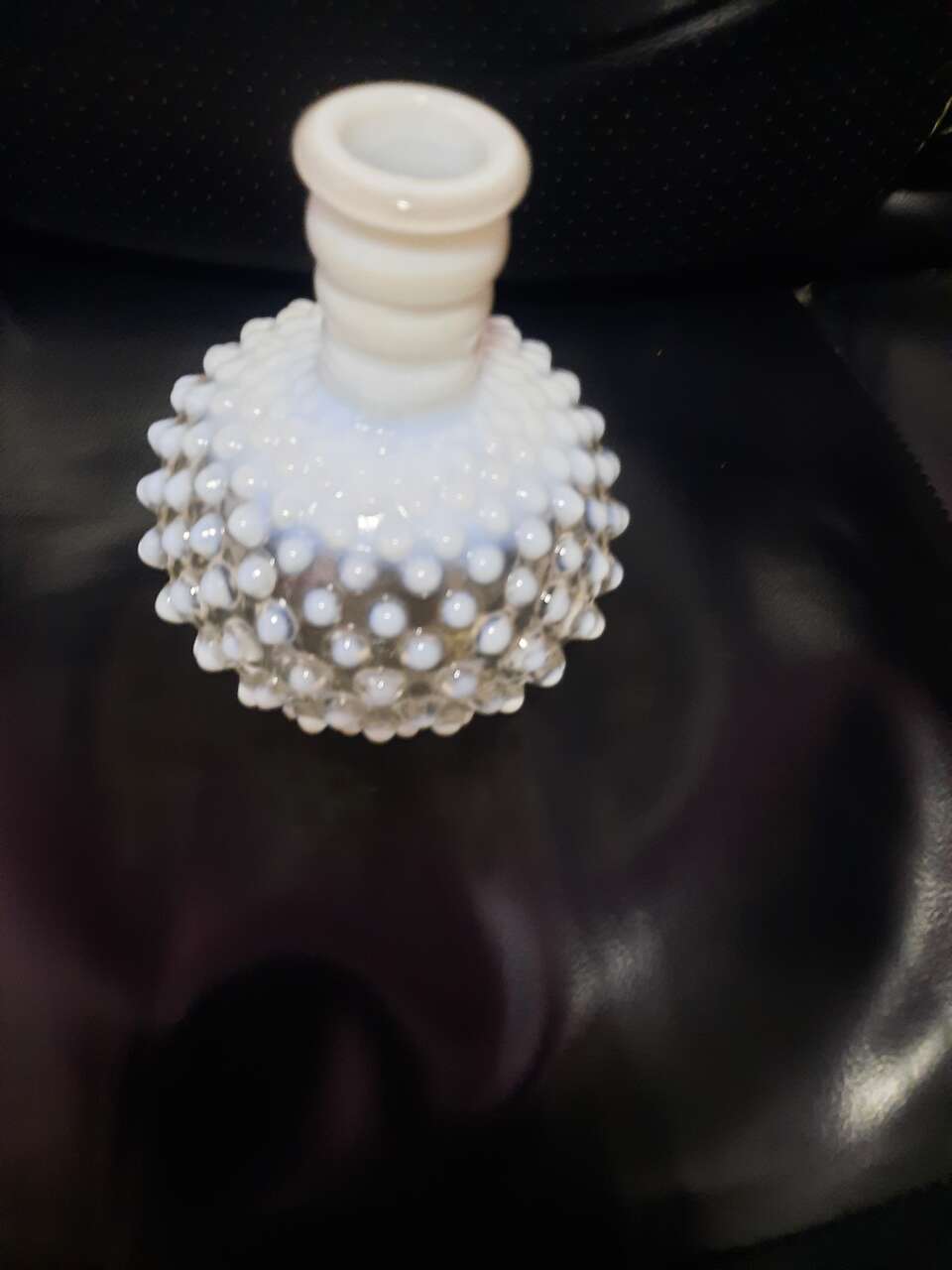 hobnail glass bottle