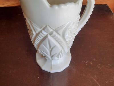 Milk glass pitcher