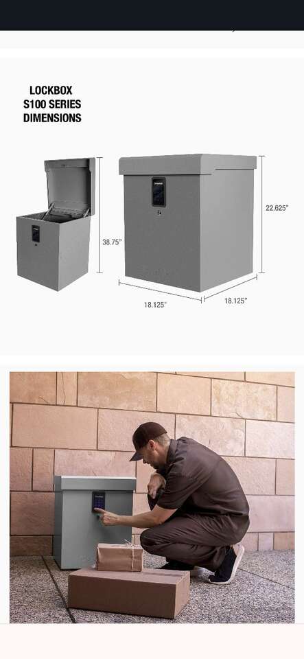 Parcel lock box