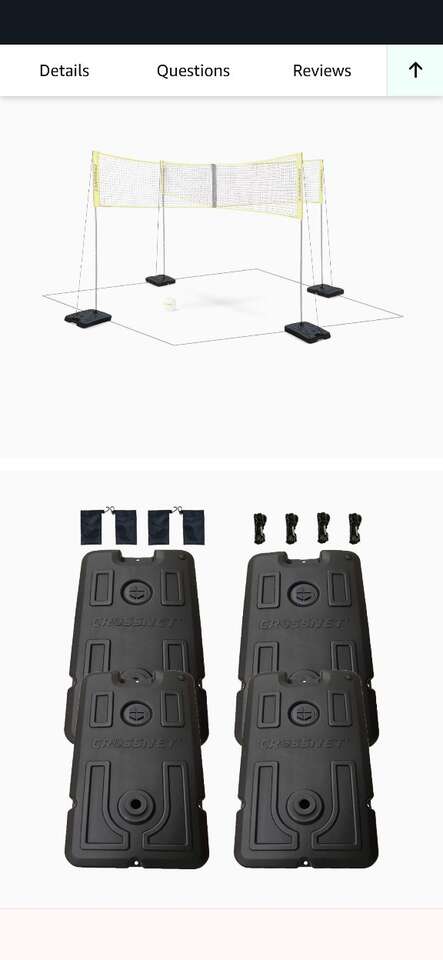 Weight base set for volleyball