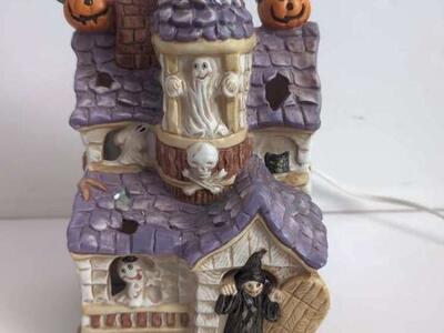 Fun Halloween Haunted Light Up House with Box!