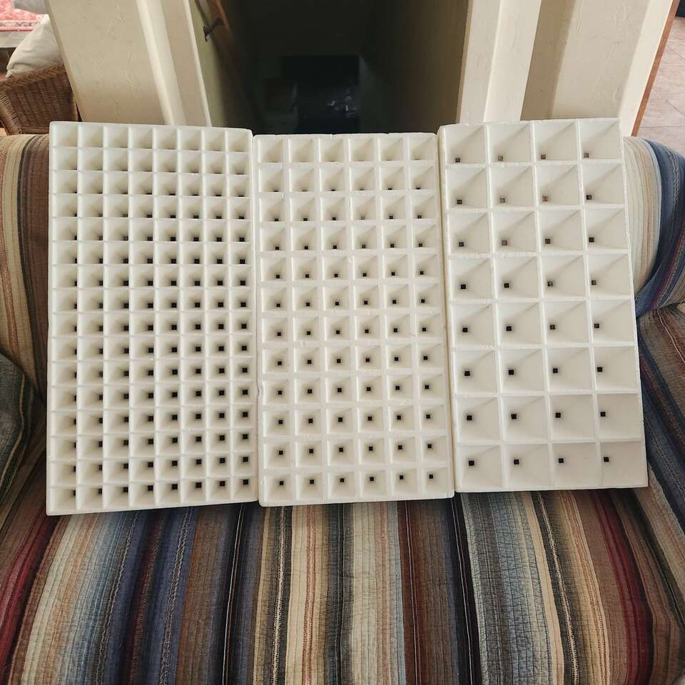 Styrofoam seeding/transplant trays