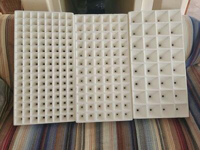 Styrofoam seeding/transplant trays