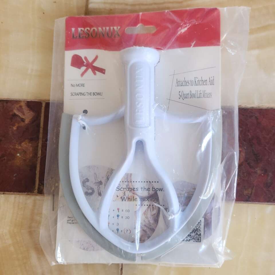 Scraping dough mixer for 5 Qt Kitchenaid