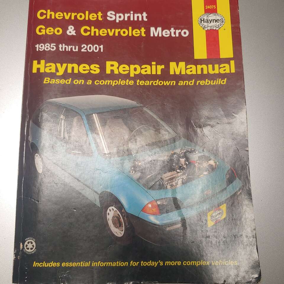 Chevrolet Sprint, GEO and Chevrolet Metro Manual