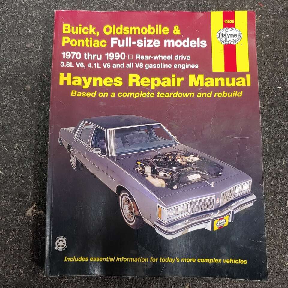 Buick, olds and Pontiac Manual. 1970 - 1990