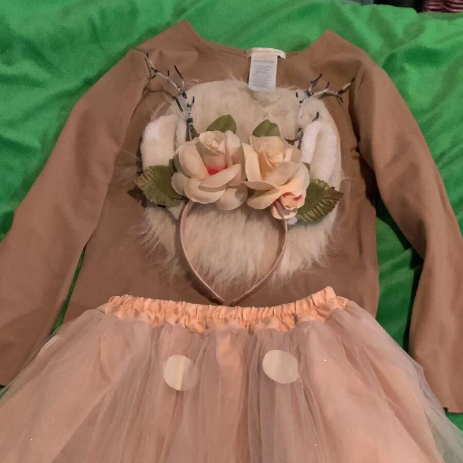 Pottery Barn Woodland deer tutu costume size 7-8