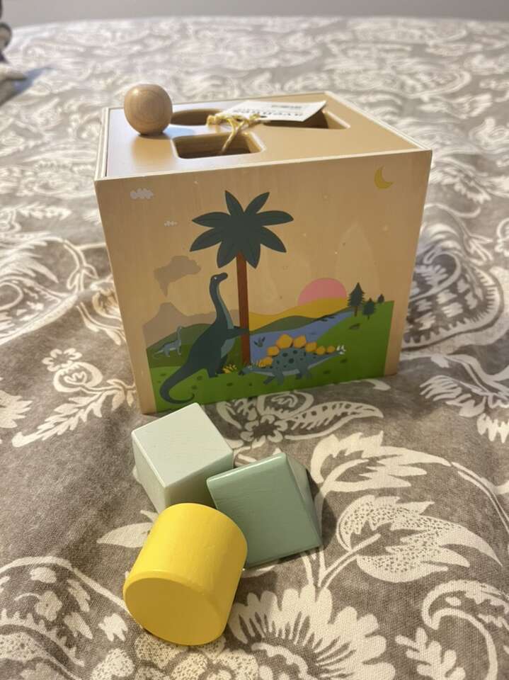 NEW Wooden Shape Sorter Baby Toy