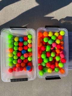 40 EXCELLENT CONDITION MATTE USED GOLF BALLS.