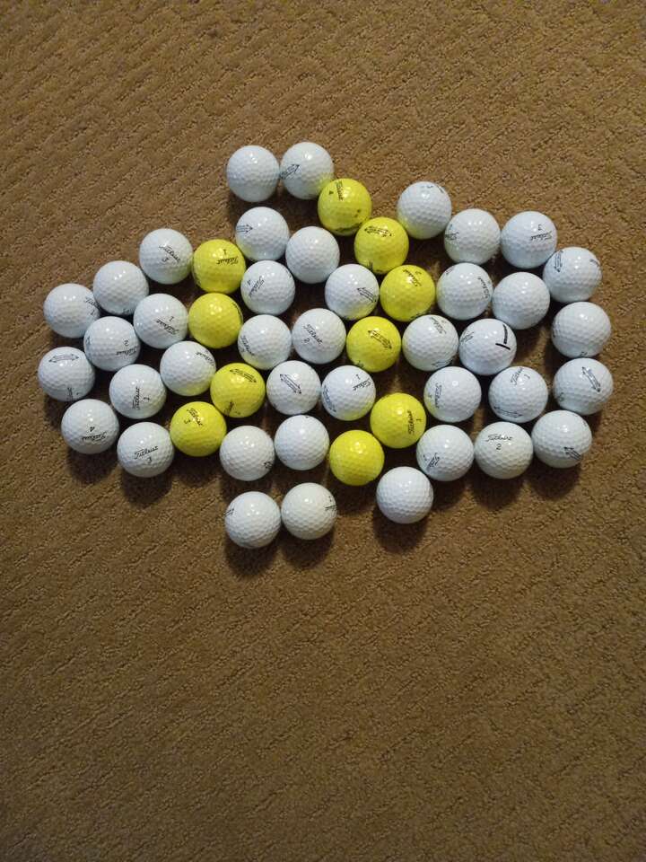 40  EXCELLENT CONDITION TITLEIST TOUR SPEED USED GOLF BALLS