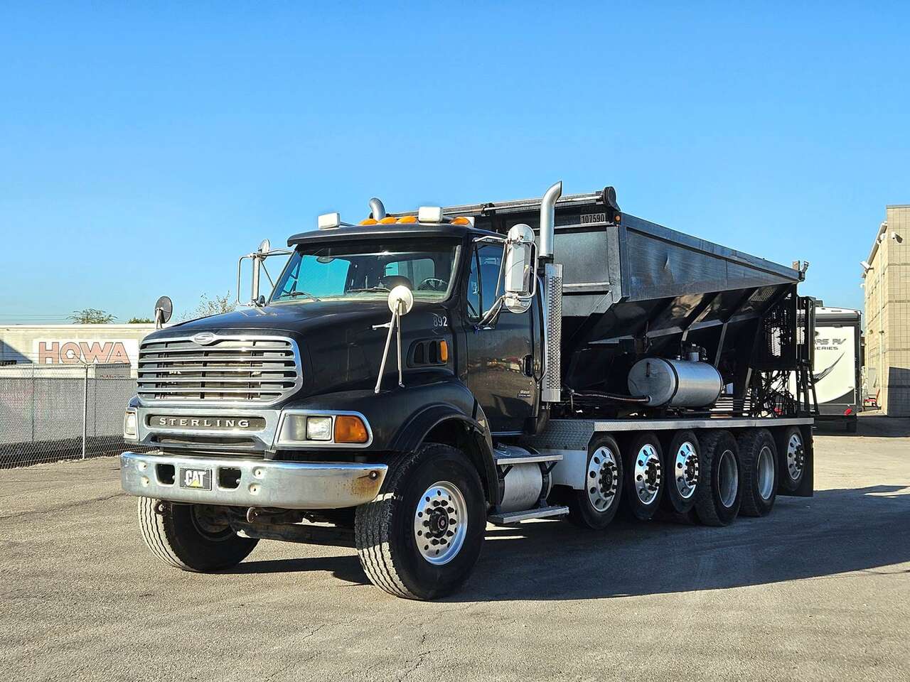 2004 Sterling LT9500 Stone Slinger / Spreader Truck Box
