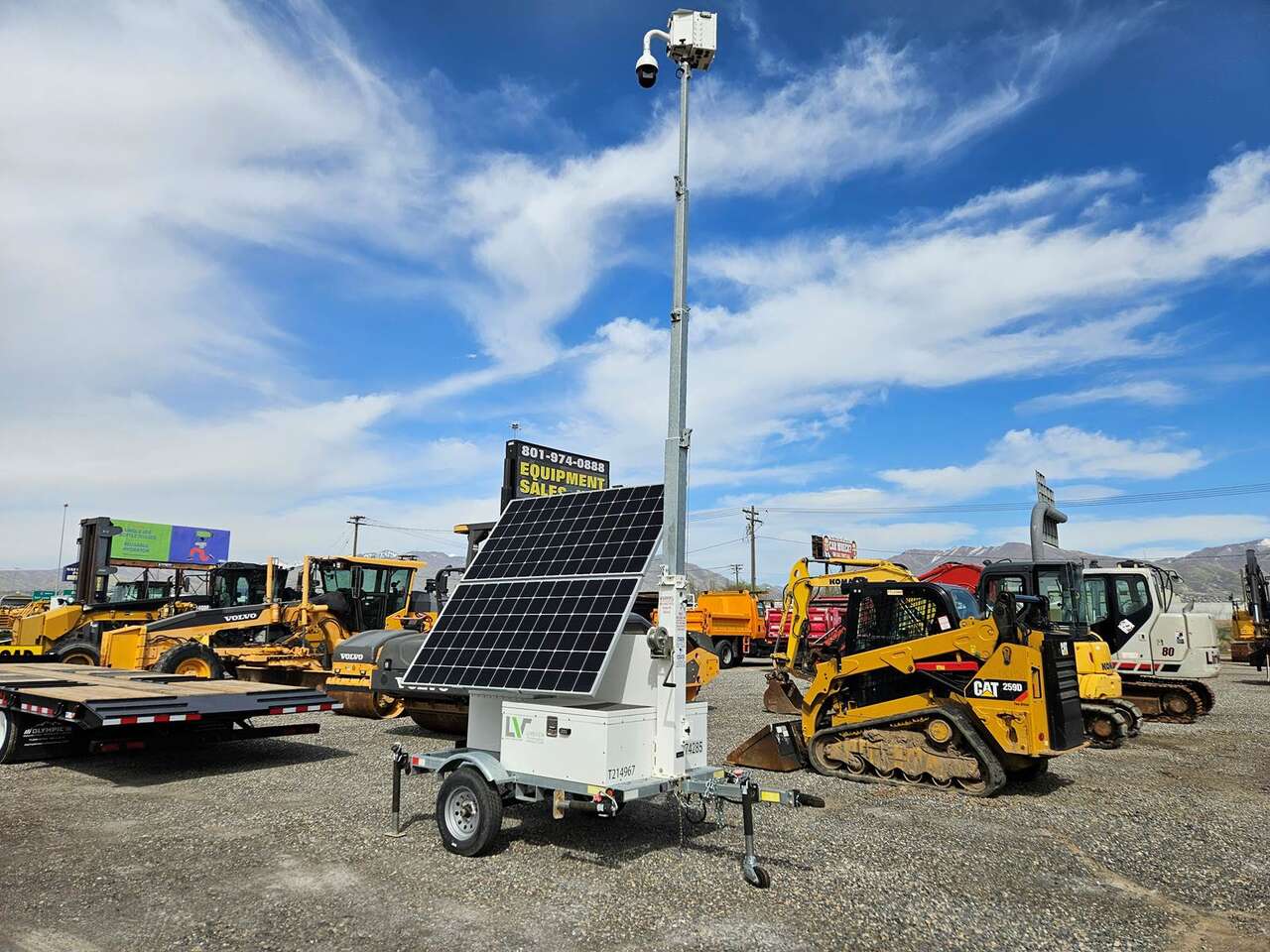 2022 LVT D3 Mobile Solar Security Camera Trailer
