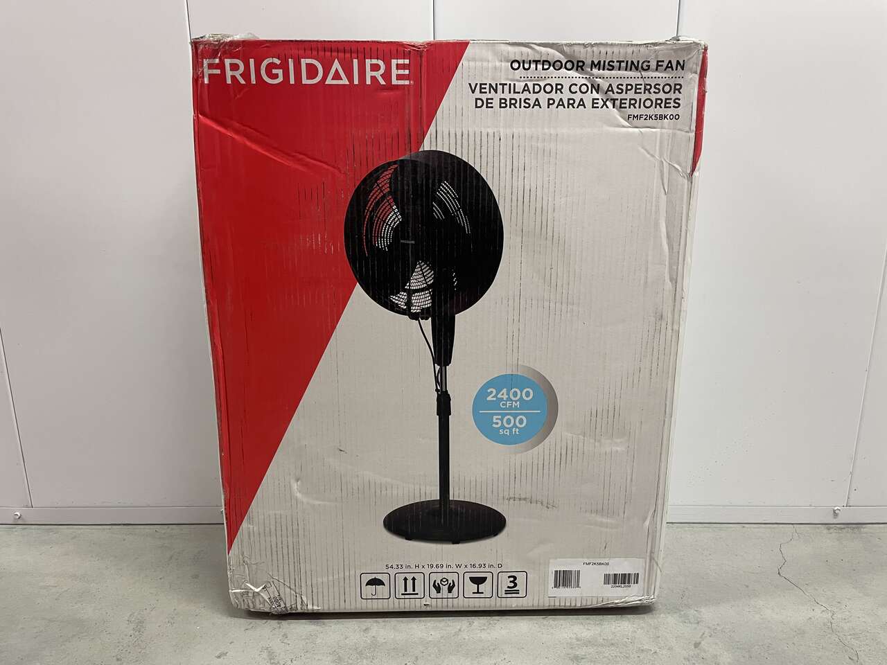 [NEW] Frigidaire 18" 3-Speed Oscillating Outdoor Personal Misting Fan