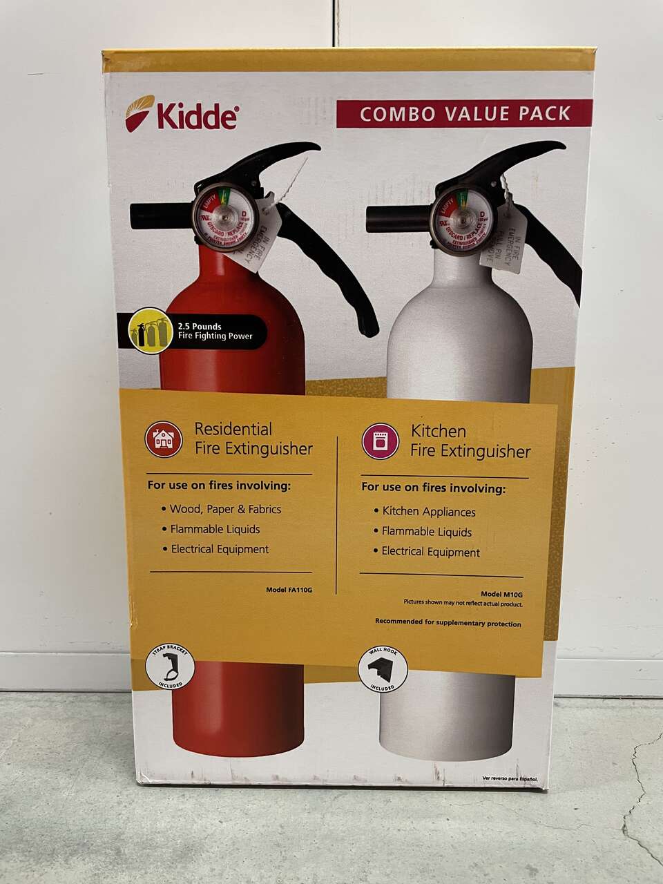 [NEW] Kidde 2-Pack Residential & Kitchen Fire Extinguisher (3.9 lb.)