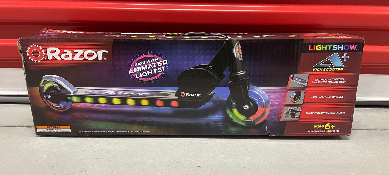 [NEW] Razor A+ 2 Wheel Scooter with LED Lights - Black