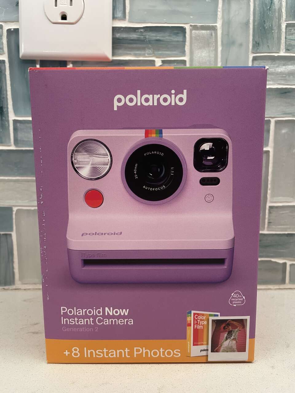 [NEW] Polaroid Now Gen 2 Purple Instant Camera w/ 8 i-Type Color Photos
