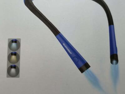 LED neck reading light
