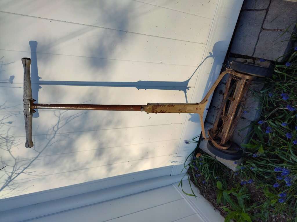 Antique push mower