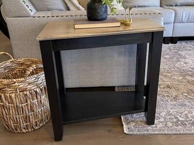 Modern Wedge Oak Tables (2)