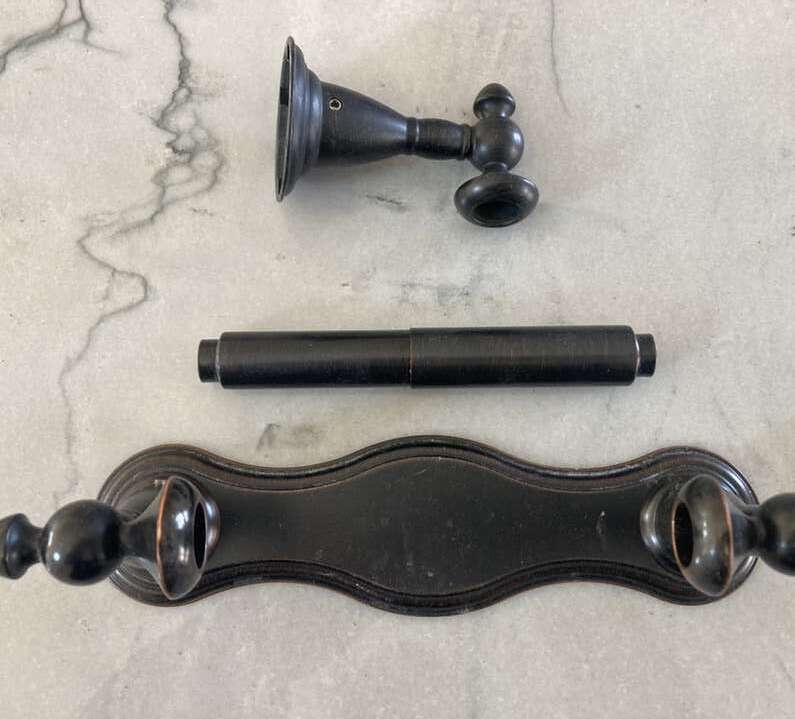 Moen Vintage Bronze Toilet Paper Holder & Hook