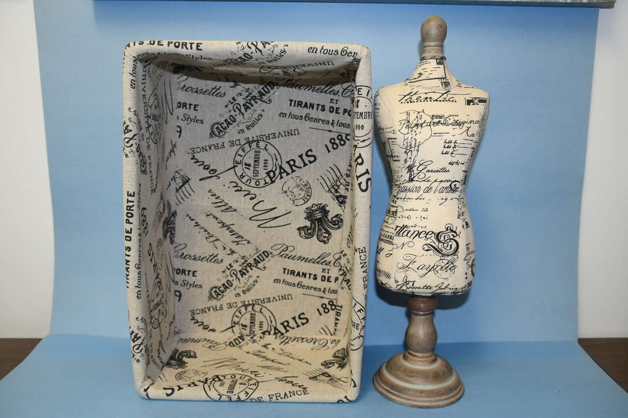 JEWELRY HOLDER (16") & STORAGE CRATE (10" x 15" x 6") ~ PARIS THEME ~ NEW, NEVER USED!