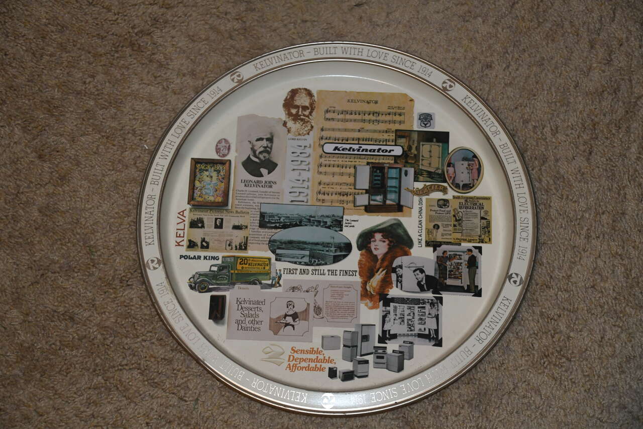 KELVINATOR  - Built with Love Since 1914 Tray 13.5"  1914 - 1984