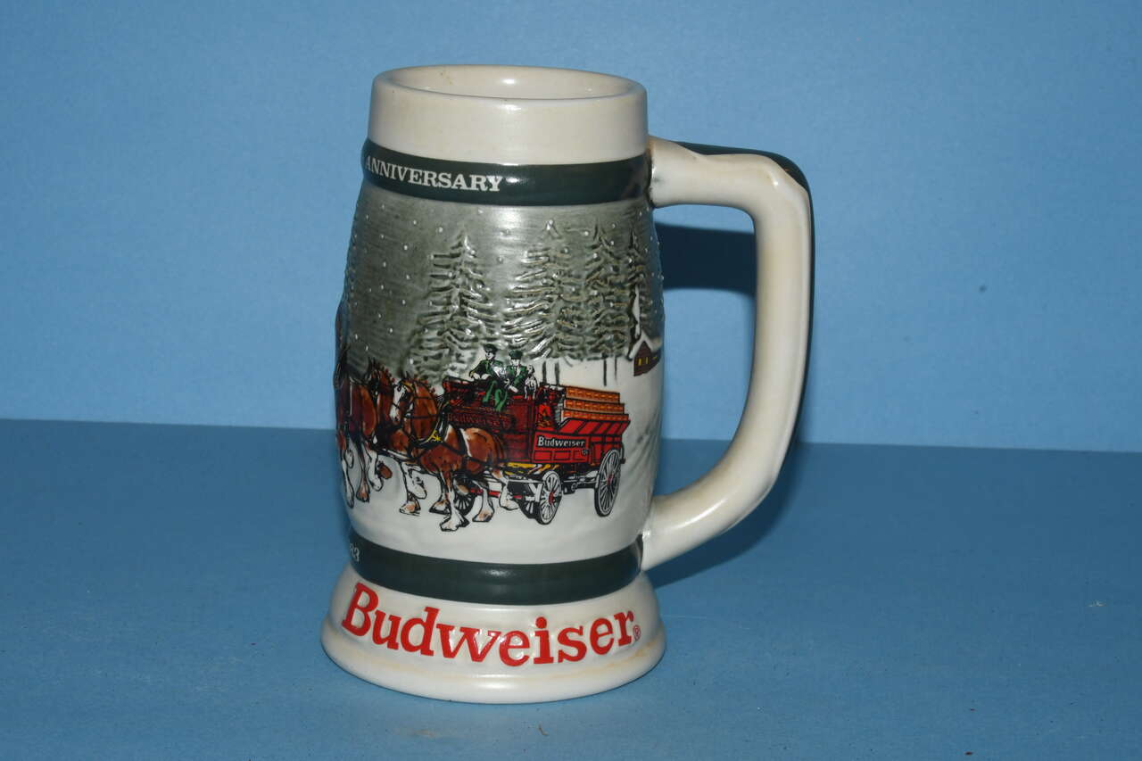 Budweiser Clydesdales 50th Anniversary 1933-1983 Holiday Beer Stein Mug