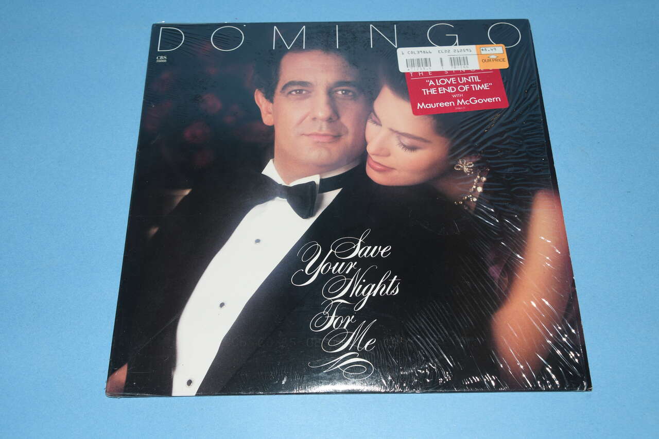 VINTAGE 1985 DOMINGO VINYL RECORD ~ SAVE YOUR NIGHTS FOR ME ~ 10 SONGS